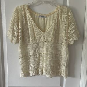 Zara Woman Lace tshirt